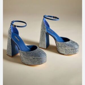 Larroudé Ari Crystal Platform Heels